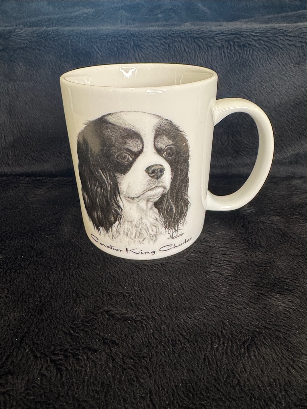 Cavalier King Charles Spaniel Mug/Cup Hand Decorated in the USA Dog Puppy VTG
